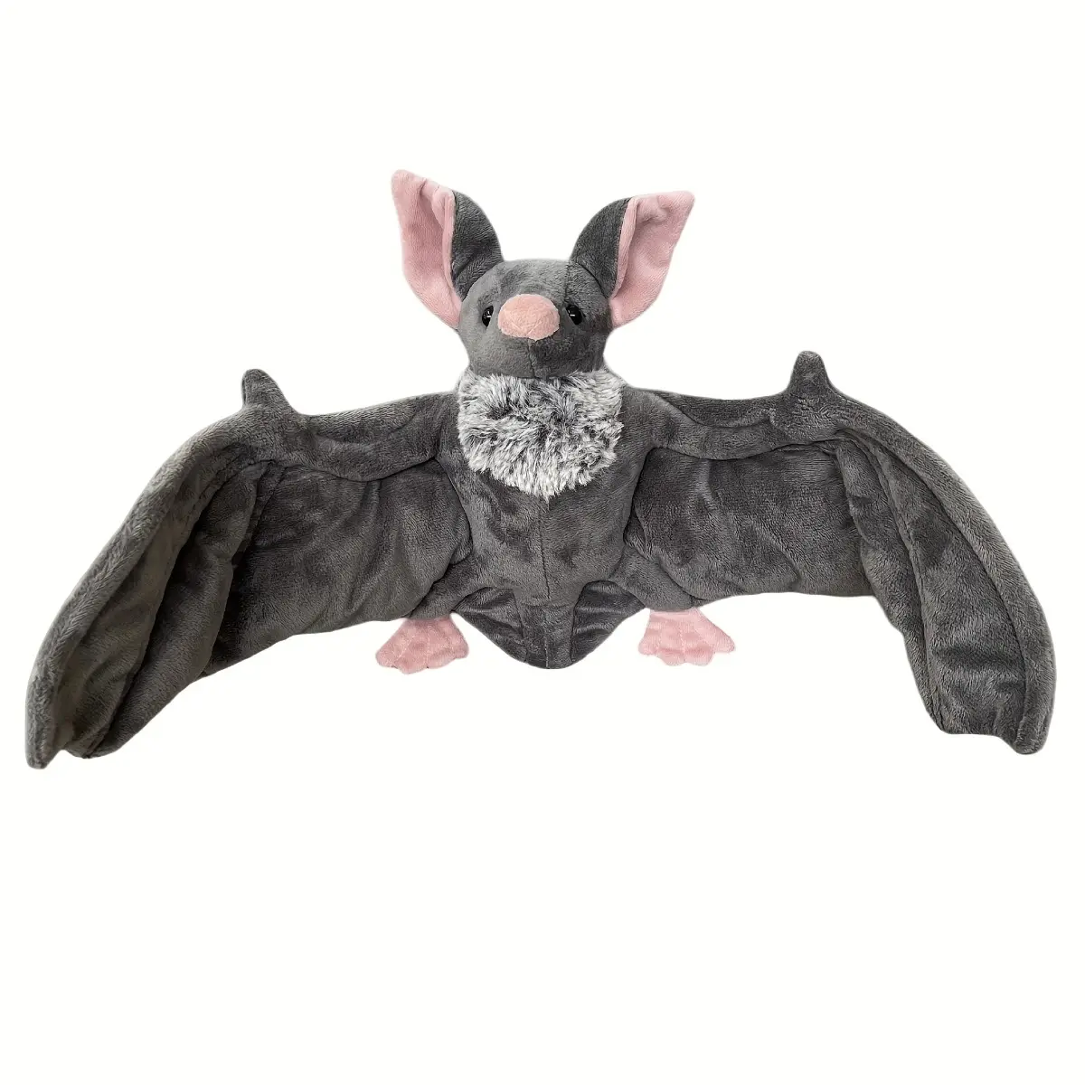 Midnight Cuddle Bat Plush Toy Ultra Soft Wings Stuffed Animal Doll Cute Nocturnal Companion Cushion Pillow for Halloween Decor Bedroom Sofa Decoration Birthday Gift Creative Mysterious Room Ornaments