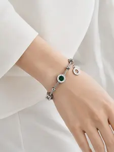 Adjustable Cable Wire Open Cuff Bracelet, Minimalist Malachite Roman Numeral Bangle, Lightweight Gold Silver Jewelry for Women Daily Office Outfits