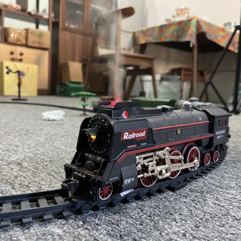 Train Model Set, Includes 3 Types of Smoke Engines, 5 Carriages, Deluxe ...