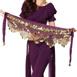 Women's Sweet Bellydance  Scarf with   Skirts Wrap Noisy