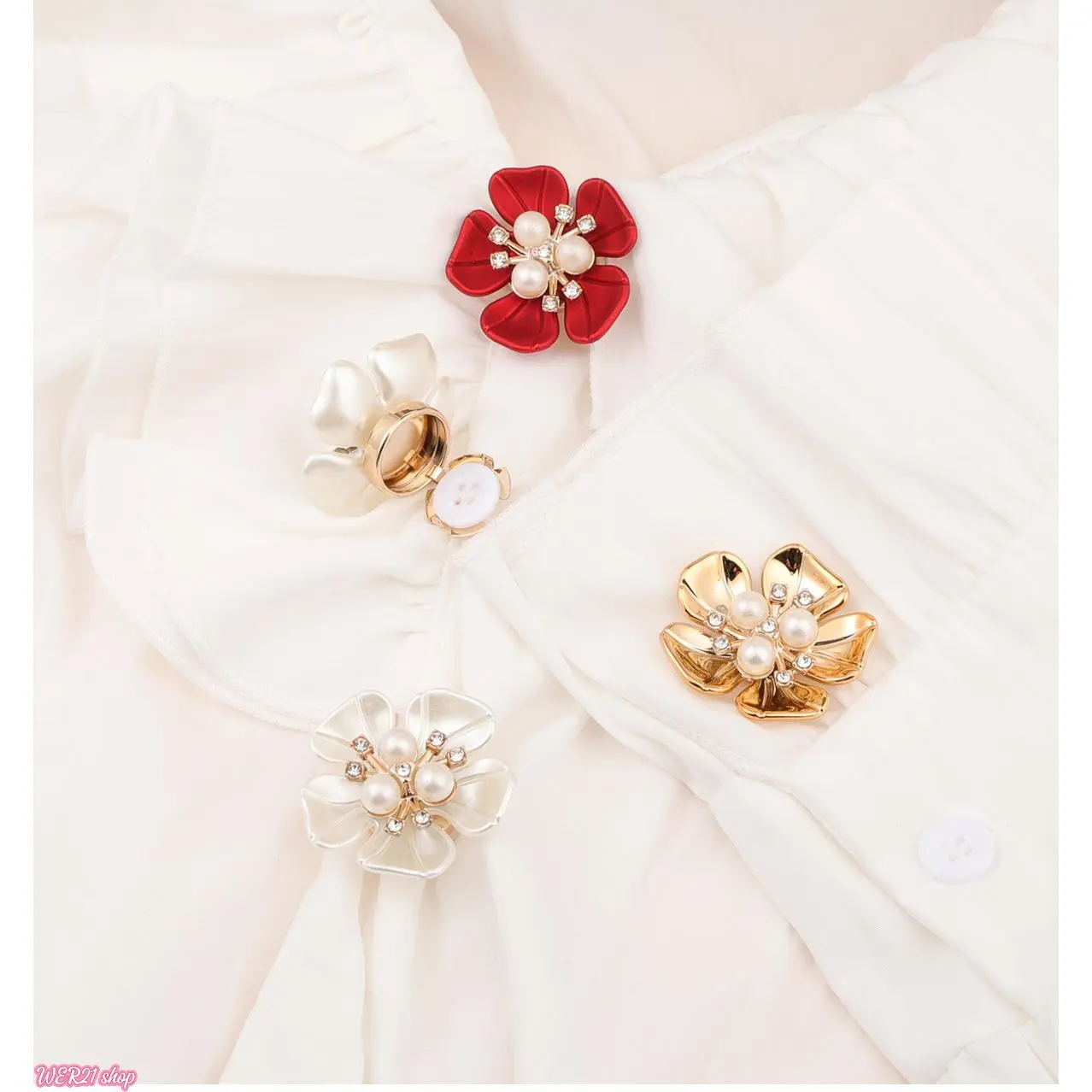 5pcs-Rhinestone Turtle Button Covers, trendy detachable shirt cuff clip overlays, sparkling decorative snap button ornaments, easy slip-on clothing accessories for formal blouses, office shirts and daily fashion outfit styling