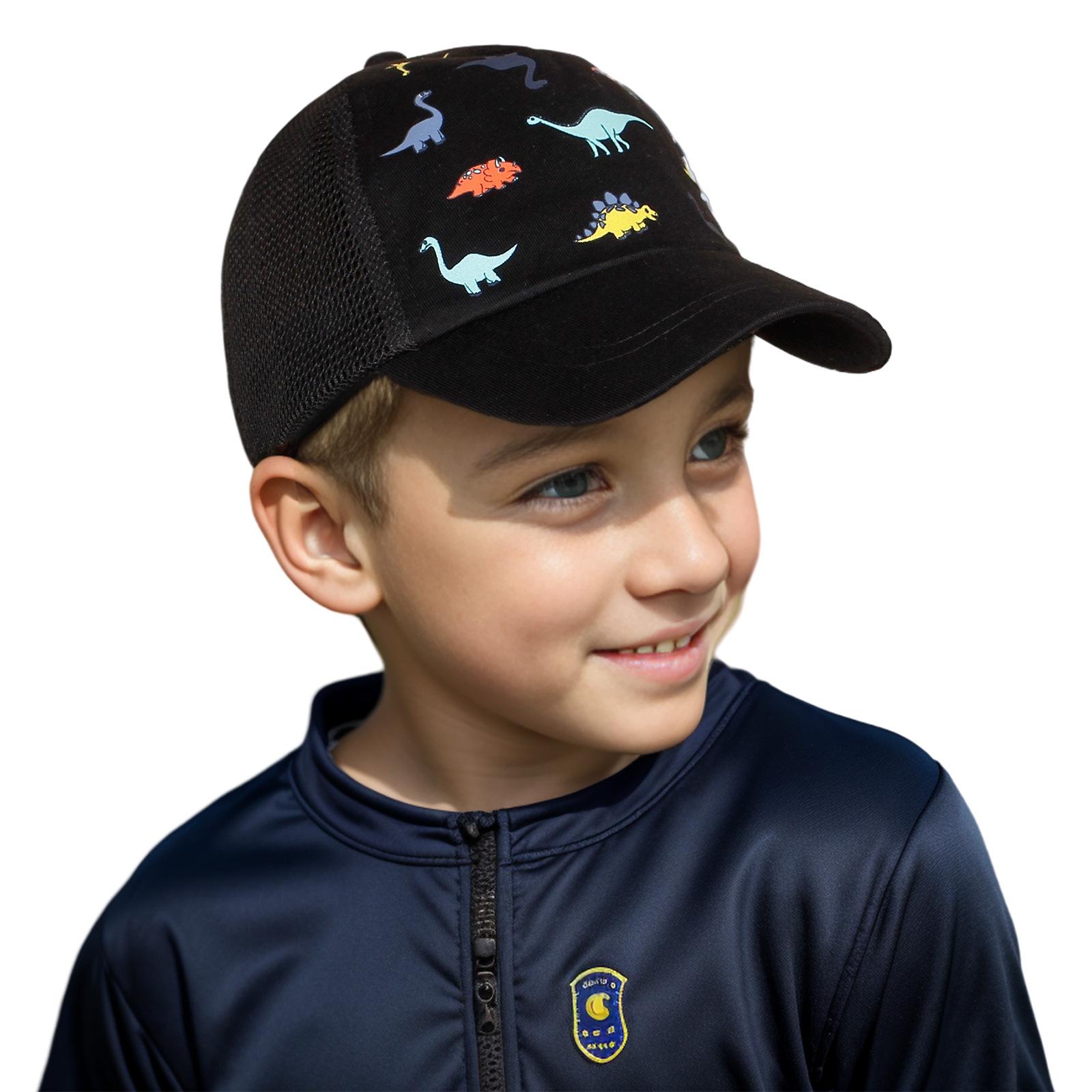 Children's 2026 Summer Baseball Cap - Solid Color Sunscreen Mesh Peaked Hat for Boys and Girls