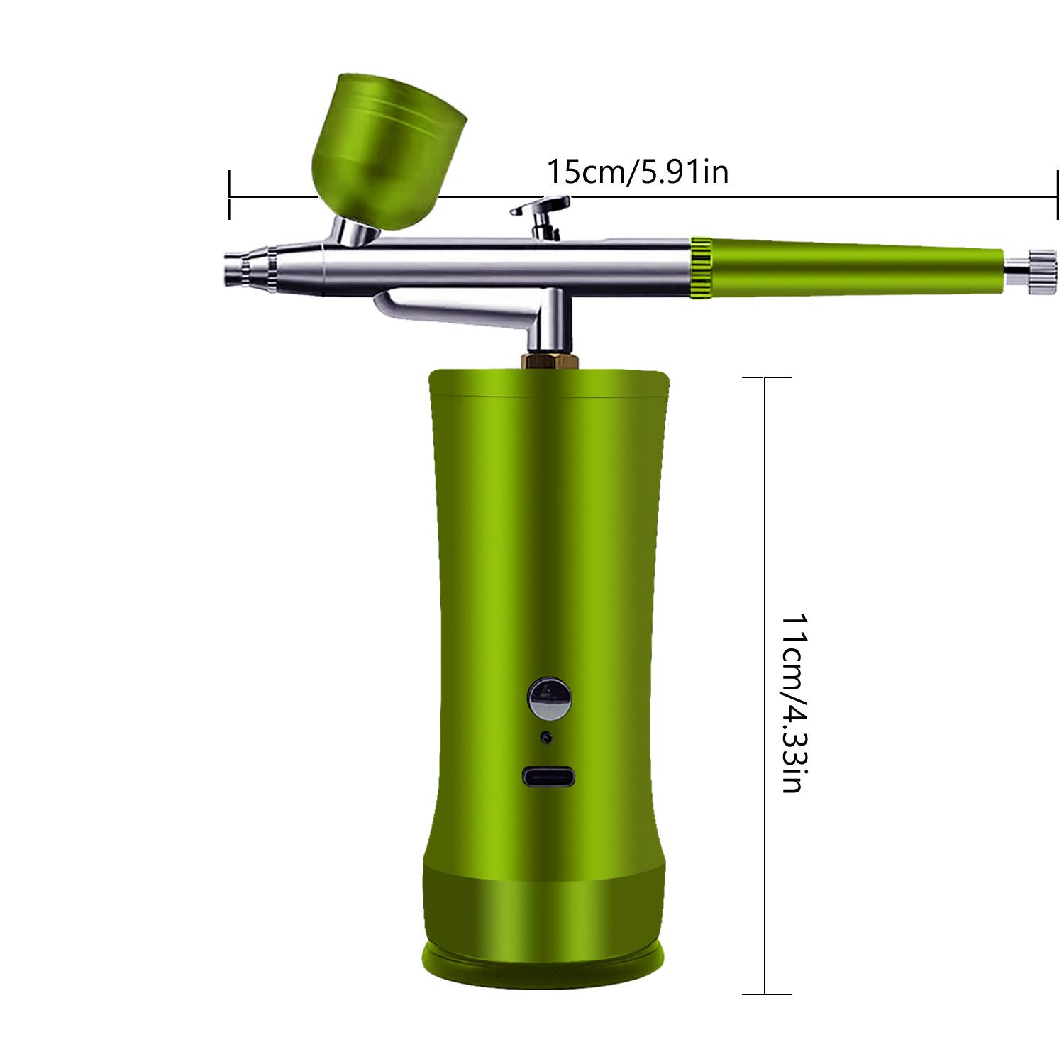 Electric Airbrush Kit with Compressor, Rechargeable Portable Cordless Air Brush Set, Handheld Airbrush Gun for Nail Art, Makeup, Painting and Cake Decor, Expert Airbrush Kit, Metal #GLOBAL PICKS