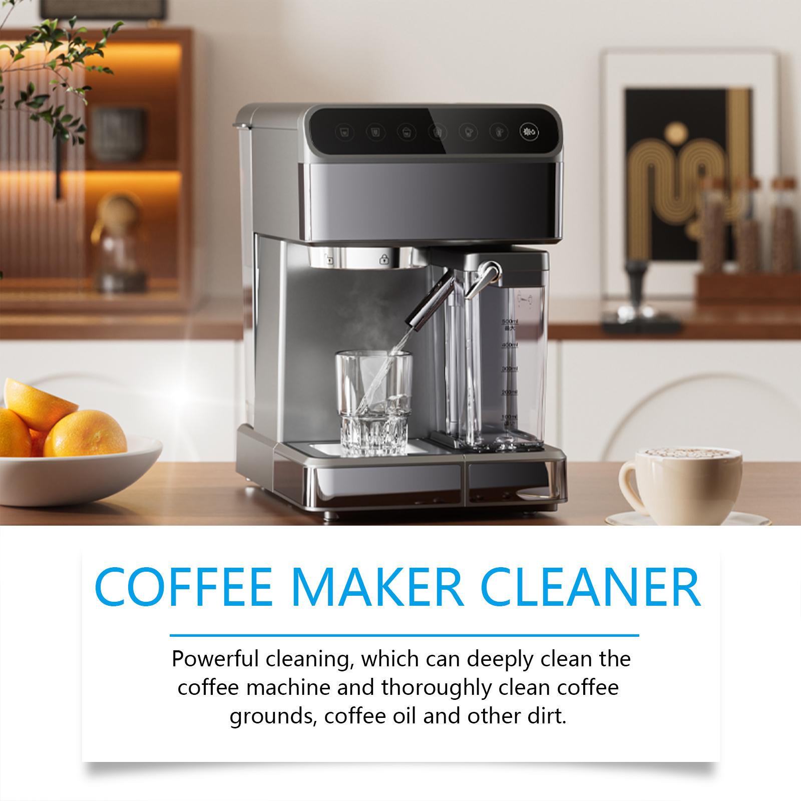 Coffee machine cleaning effervescent tablets for cleaning and descaling coffee machine filters and maintenance