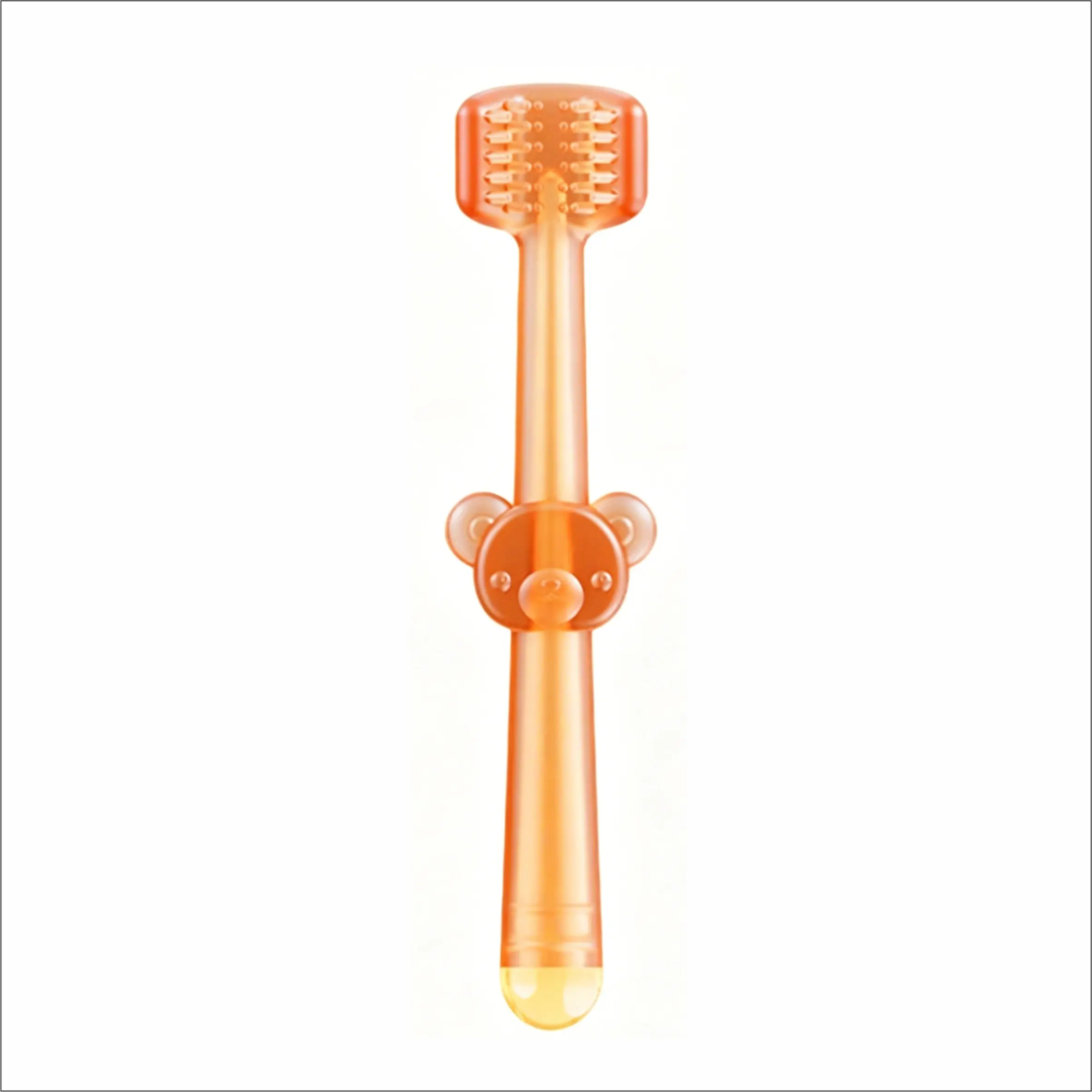 Pet Toothbrush Set of 3, Cat Teeth Cleaning Brush, Dog Oral Hygiene Care, Silicone Pet Toothbrush, Gentle on Gums, Easy to Use
