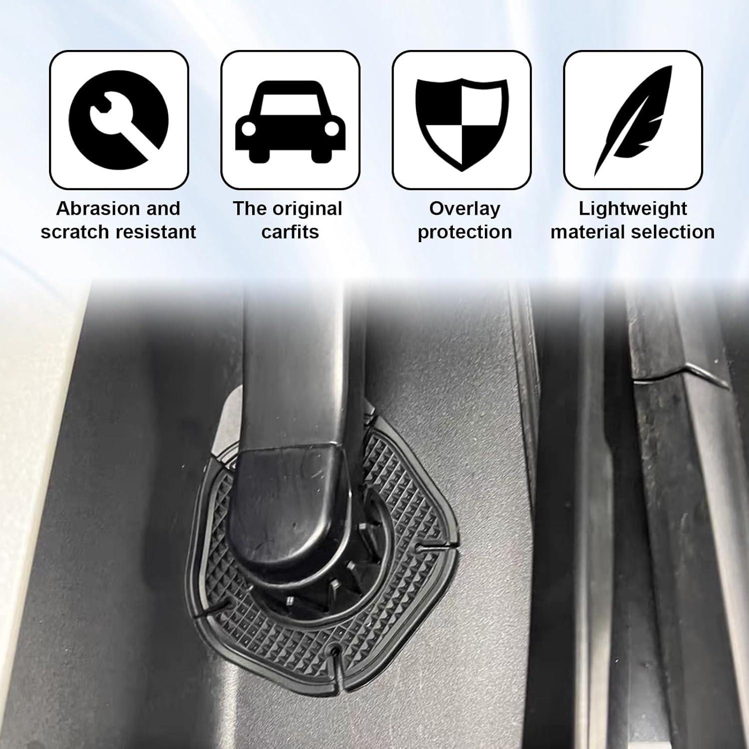 Car Wiper Arm Hole Protection Pad, Silicone Windshield Wiper Arm Hole Protector Dust Cover, Universal Windshield Wiper Hole Covers, Auto Exterior Accessories Universal for Most Vehicles