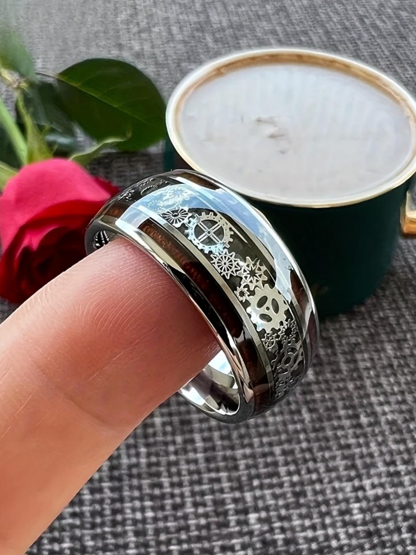 Vintage Punk Gear Ring, Stainless Steel Ring for Men & Women, Fashion for Party, Everyday Accessories, Trendy for Birthday Gift, Witchy , Vintage Rings