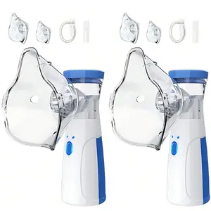 Hand-held Nebulizer for Respiratory System, Portable Nebulizer with Self-Clean Mode, Rechargeable Nebulizer for Home Office Travel