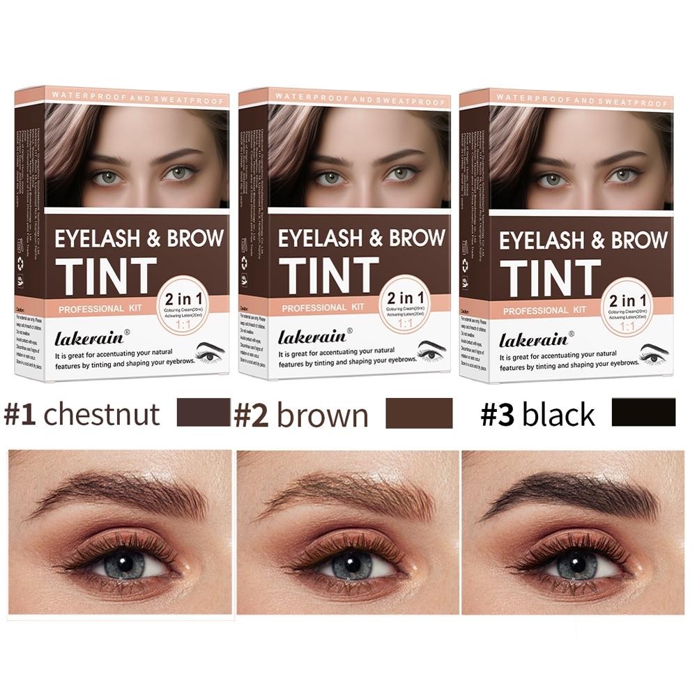 Eyebrow Tint Kit, 1 Set Eyebrow Tinting Kit, Natural Eyebrow Color Tinting, Eye Brow Makeup Kit, Professional Makeup Product for Women
