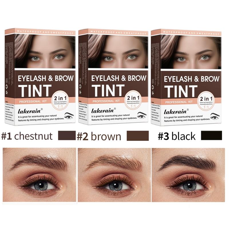 Eyebrow Tint Kit, 1 Set Eyebrow Tinting Kit, Natural Eyebrow Color Tinting, Eye Brow Makeup Kit, Professional Makeup Product for Women
