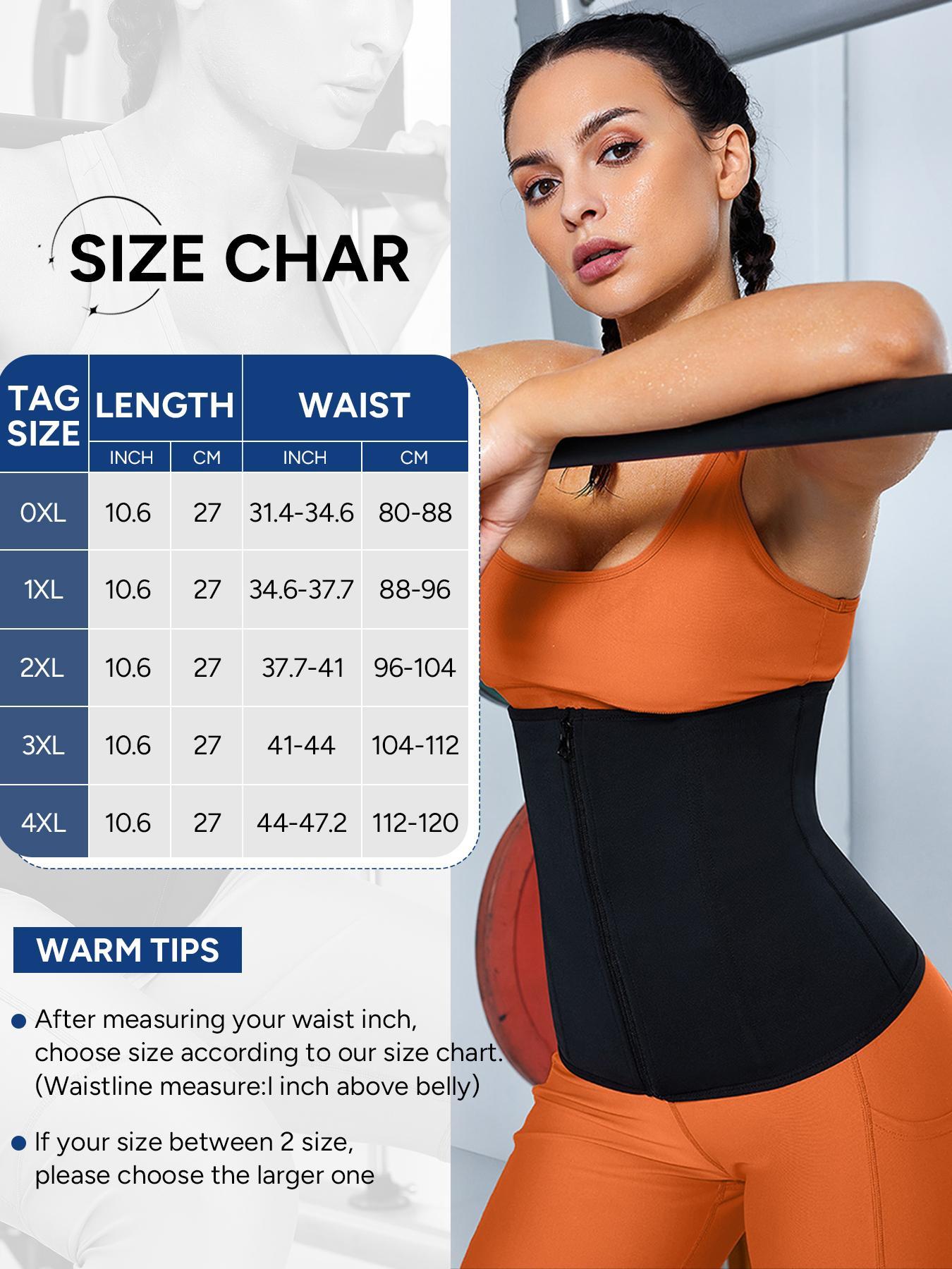 [Plus Size] Solid Color Zipper Front Waist Trainer Tummy Control Shaper, Women's for Daily Wear, Minimalist, Minimalist Shapewear
