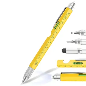 9 in 1 Multitool Pen, Specialty Pen, Multifunctional Pen with Ruler, Screwdriver, Bottle Opener, Gifts for Men, Unique Multi-Functional Tool Pen for Father's Day Gift