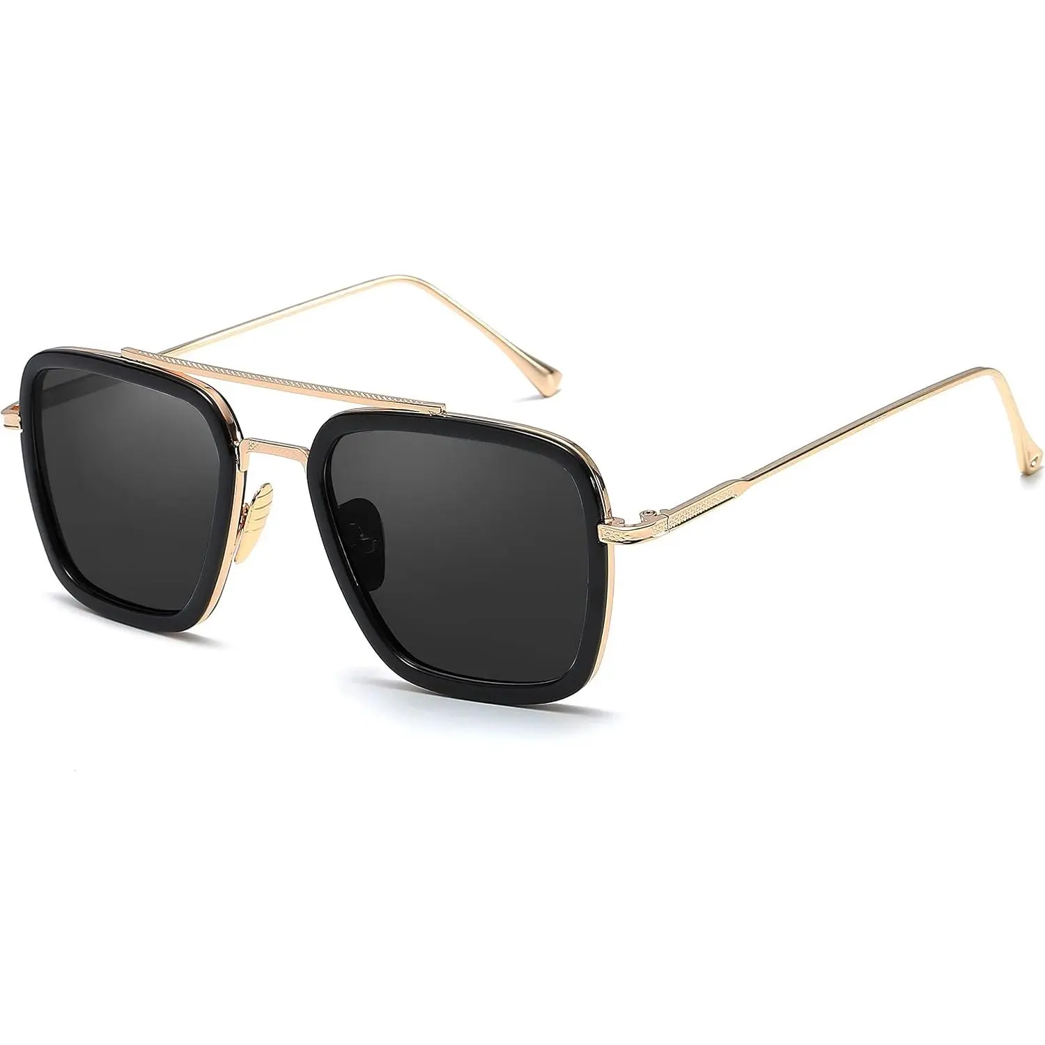 Retro Rectangle Sunglasses for Women, Lightweight Thin Metal Frame Made from High-Quality Materials, Designed to Fit All Shapes with UV400 Lenses for Driving & Cycling, Everyday, Fits Shapes, Shopping