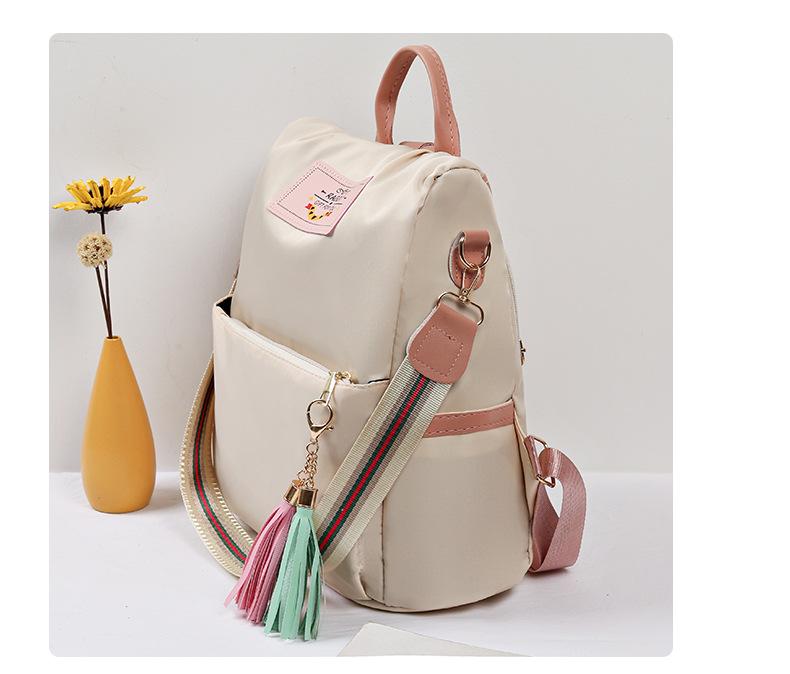 2026 New Korean Style Fashionable Versatile Anti-Theft Student Backpack for Women, Travel Canvas Backpack