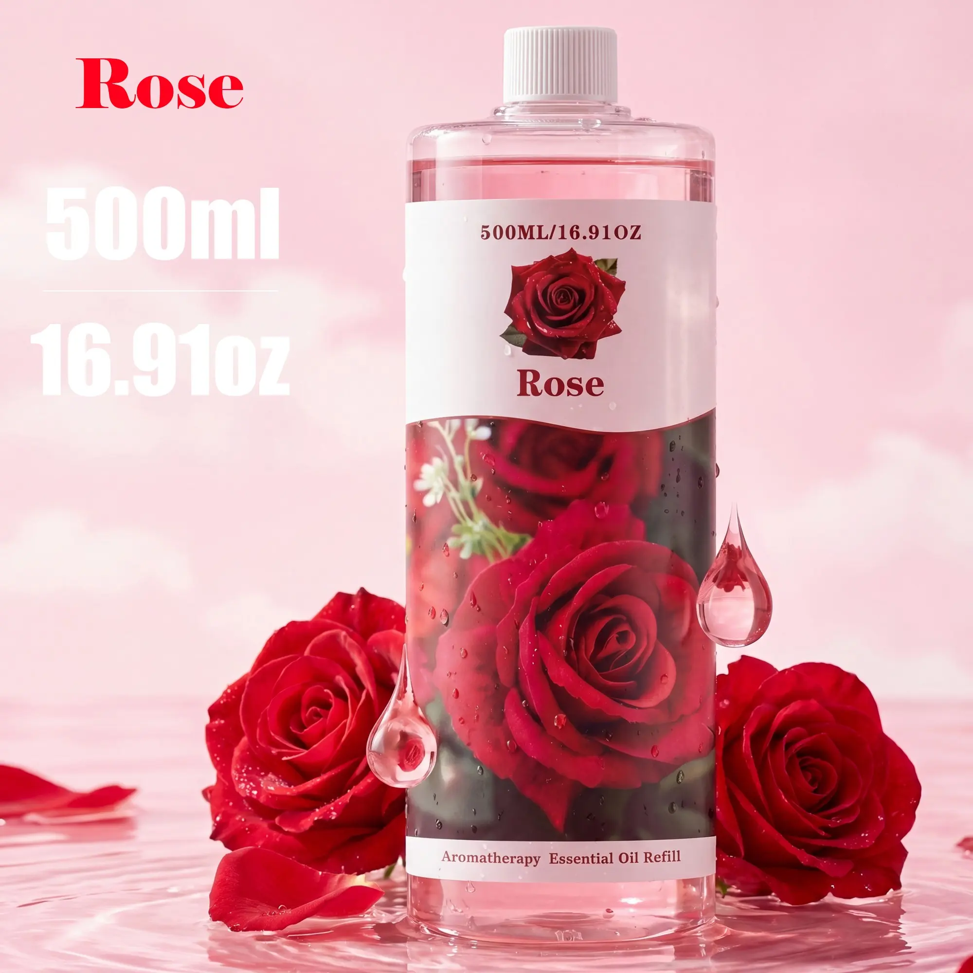 Large Capacity (500ML/16.9oz) Premium Fragrance Essential Oil Refill, 10 Classic Scents, Leak-Proof Design, Perfect Gift!