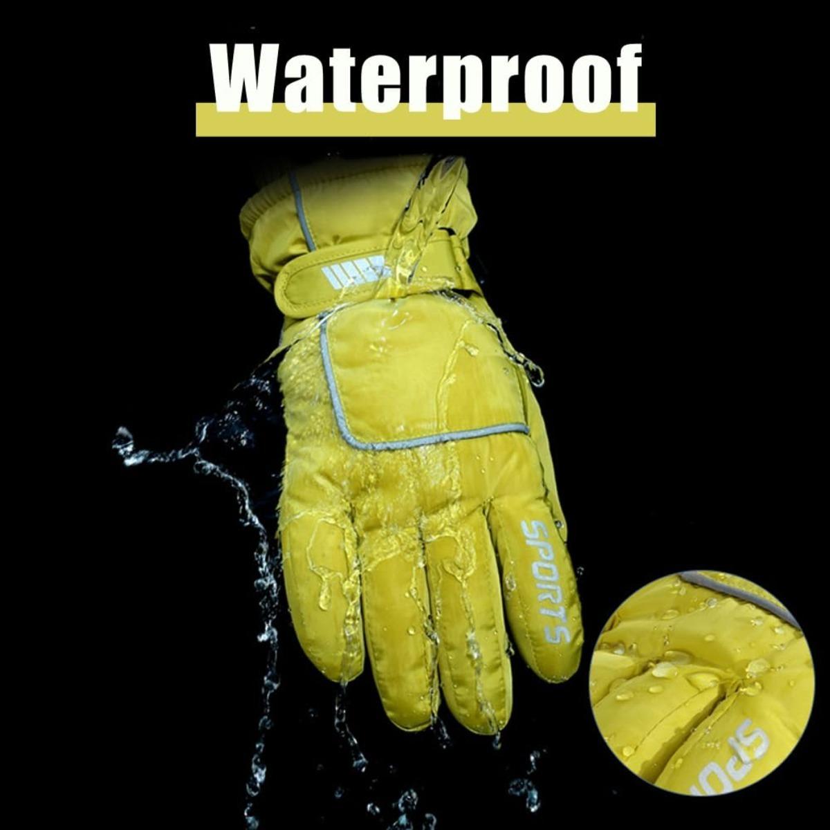 Extreme Cold Weather Gloves for Men Women Waterproof Thermal Ski Snow Motorcycle Riding Touchscreen Windproof Reflective Safety Winter Sports Gear