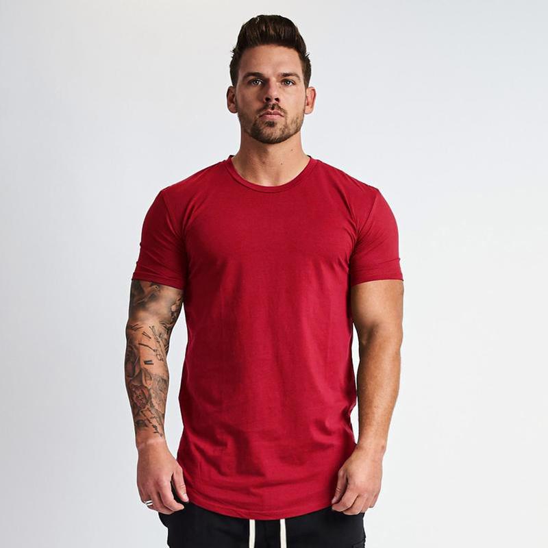 Men's Muscle Sports T-Shirts Fashion Tees Tops Short Sleeve Athletic Workout Gym Clohting Slim Fit T Shirts for Men