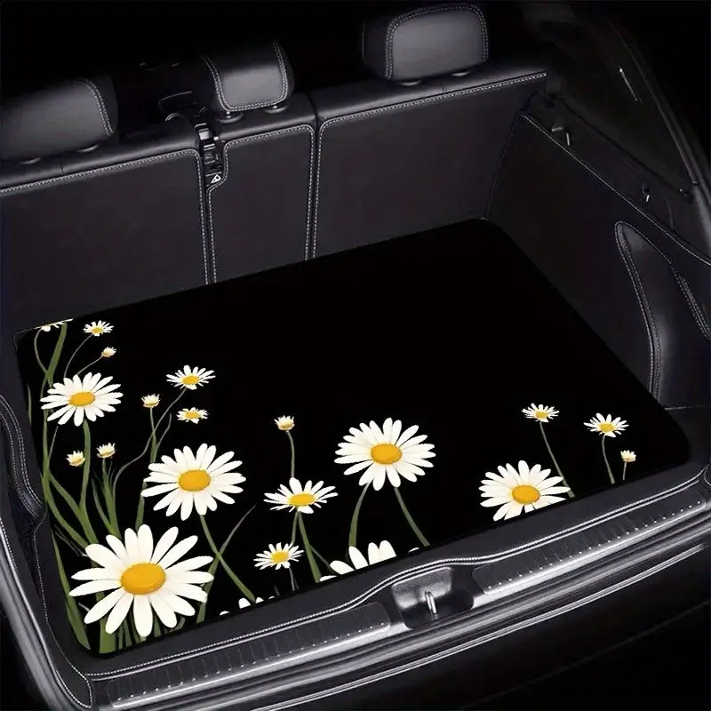 Fashion Car Trunk Mat, Car Accessories, Car Auto Accessory, Elegant Interior Design with Unique Print, Universal for Most Car Models, Enhancing Vehicle Style, Perfect Birthday Gift And Holiday Choice, All-Season Use
