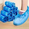 100 Disposable Versatile Shoe Covers, Clean Hygienic Travel Hotel Slippers, One-Use Footwear Protection, Ideal for Hotels and Trains