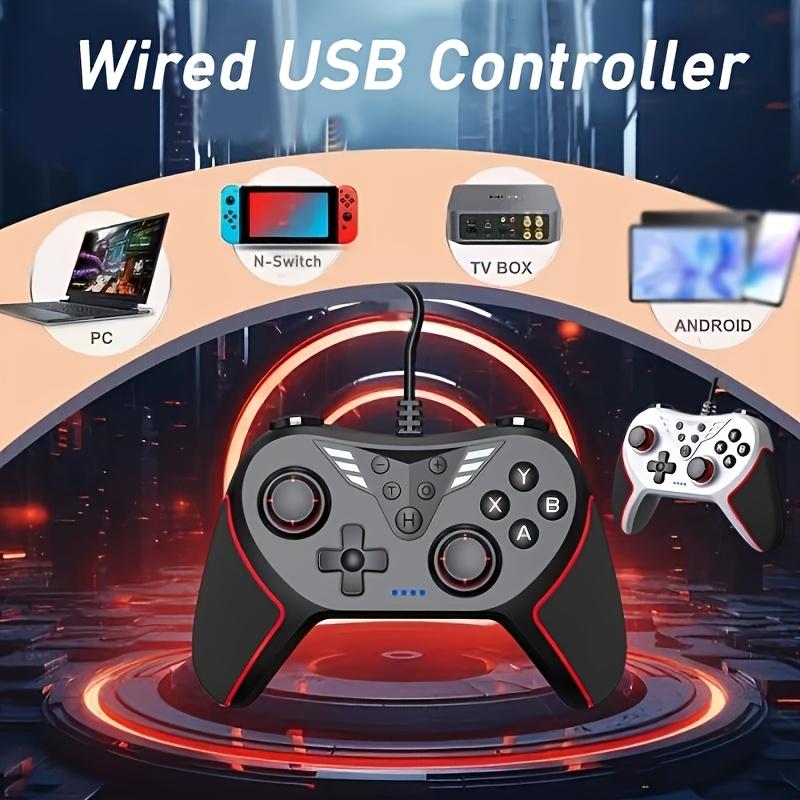 Wired Gaming USB Controller for Windows PC (Steam)/Nintendo Switch/Switch OLED/Switch Lite/ PC Controller with High-Precision joystick Turbo and Adjustable Vibration handheld console