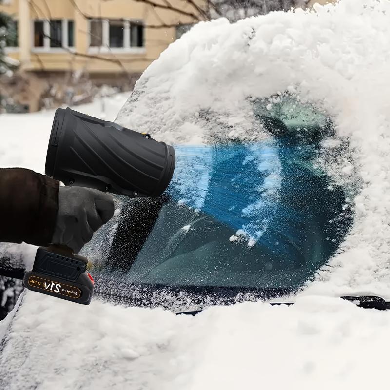 21V High-Power Cordless Handheld Blower with Battery, Lightweight Design, Powerful Airflow, Suitable for Yard, Lawn Care, Snow Removal, and Dust Removal in Various Scenarios