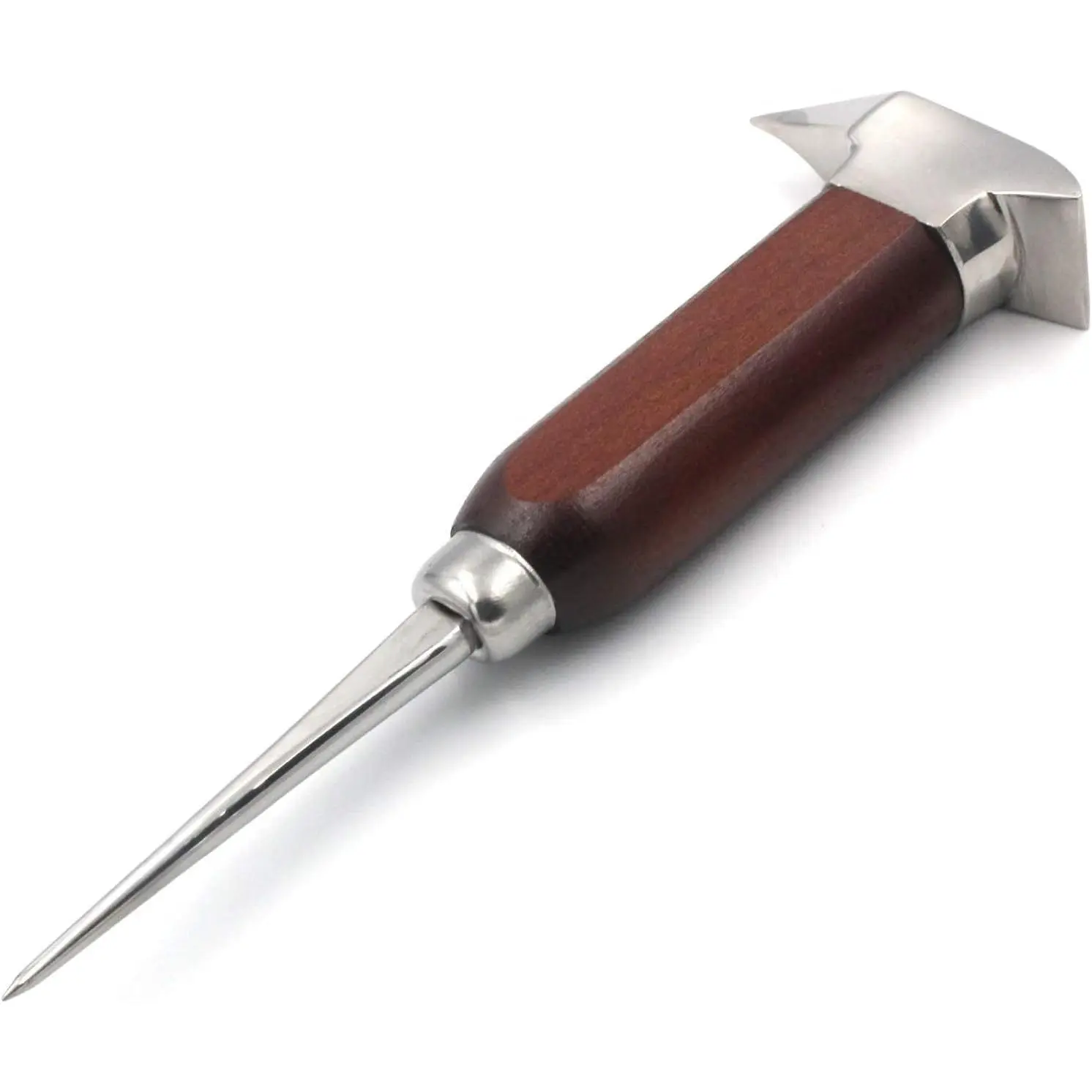 Ice Pick Stainless Steel, Ice Picks for Breaking Ice, Ice Pick with Wood Handle, Ice Picks for Kitchen, Bars, Bartender, Best Ice Carving Tools (short)
