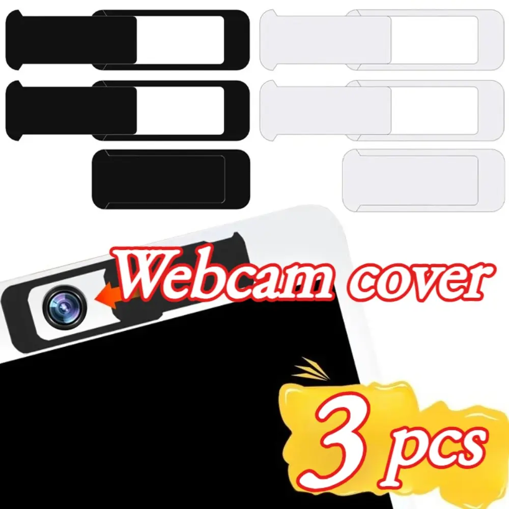 3pcs  Mobile phone computer camera protective cover blocking patch lens privacy cover webcam protective cover slider ultra-thin camera blocker anti-peep privacy protective film for laptops
