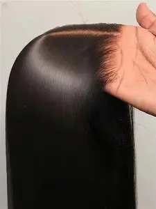 Straight 5x5 Lace Glueless Wig, Human Hair Wig Pre-Bleached, Transparent Lace Wig, HD Transparent Wig, 150% Density for Women, Brazilian Virgin Hair