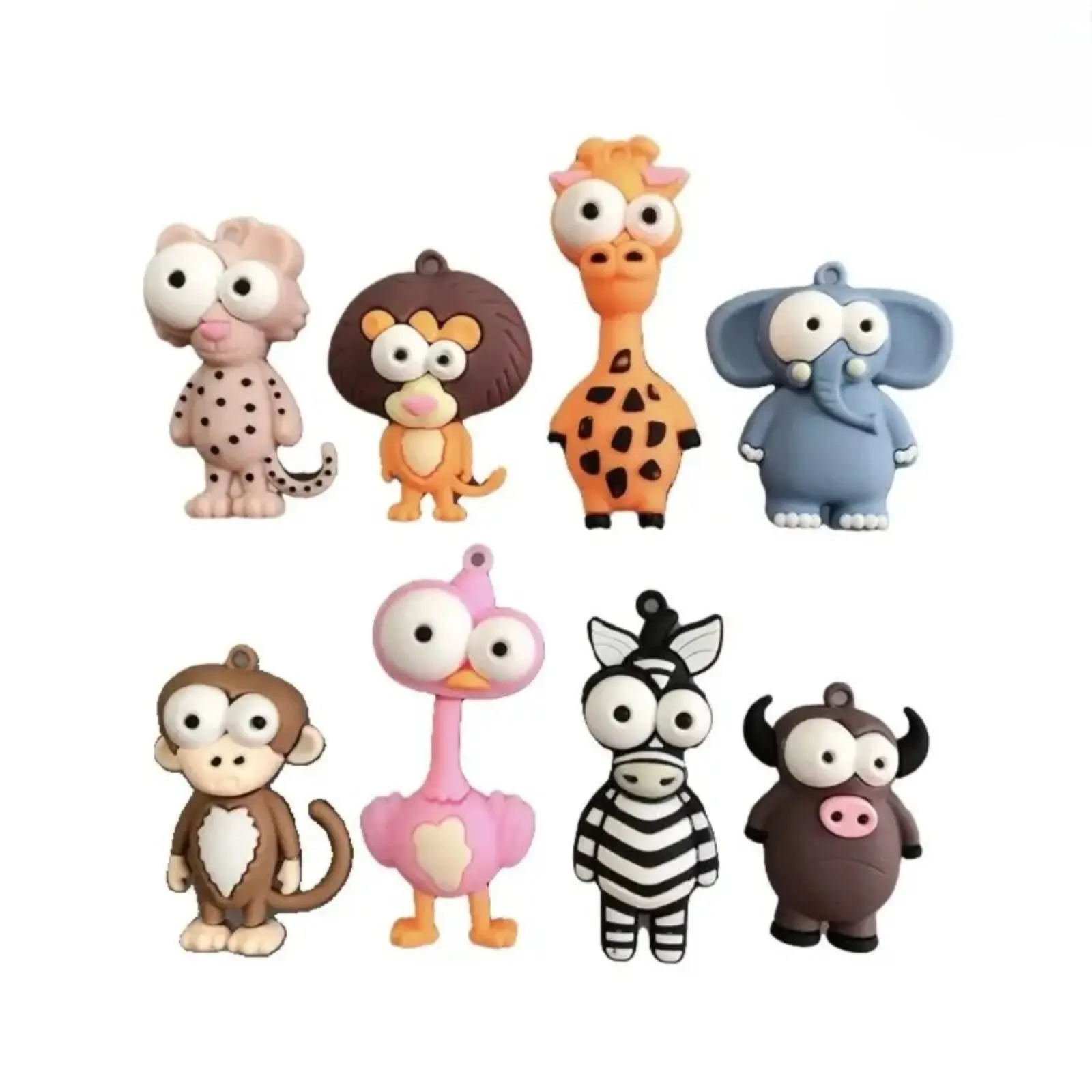 8 Pack 3D Stereo Animal Fridge Magnets, Durable Vivid Magnetic Decor Stickers, Multi-Purpose Ornaments for Refrigerators, Whiteboards, Blackboards & Household Indoor Decoration