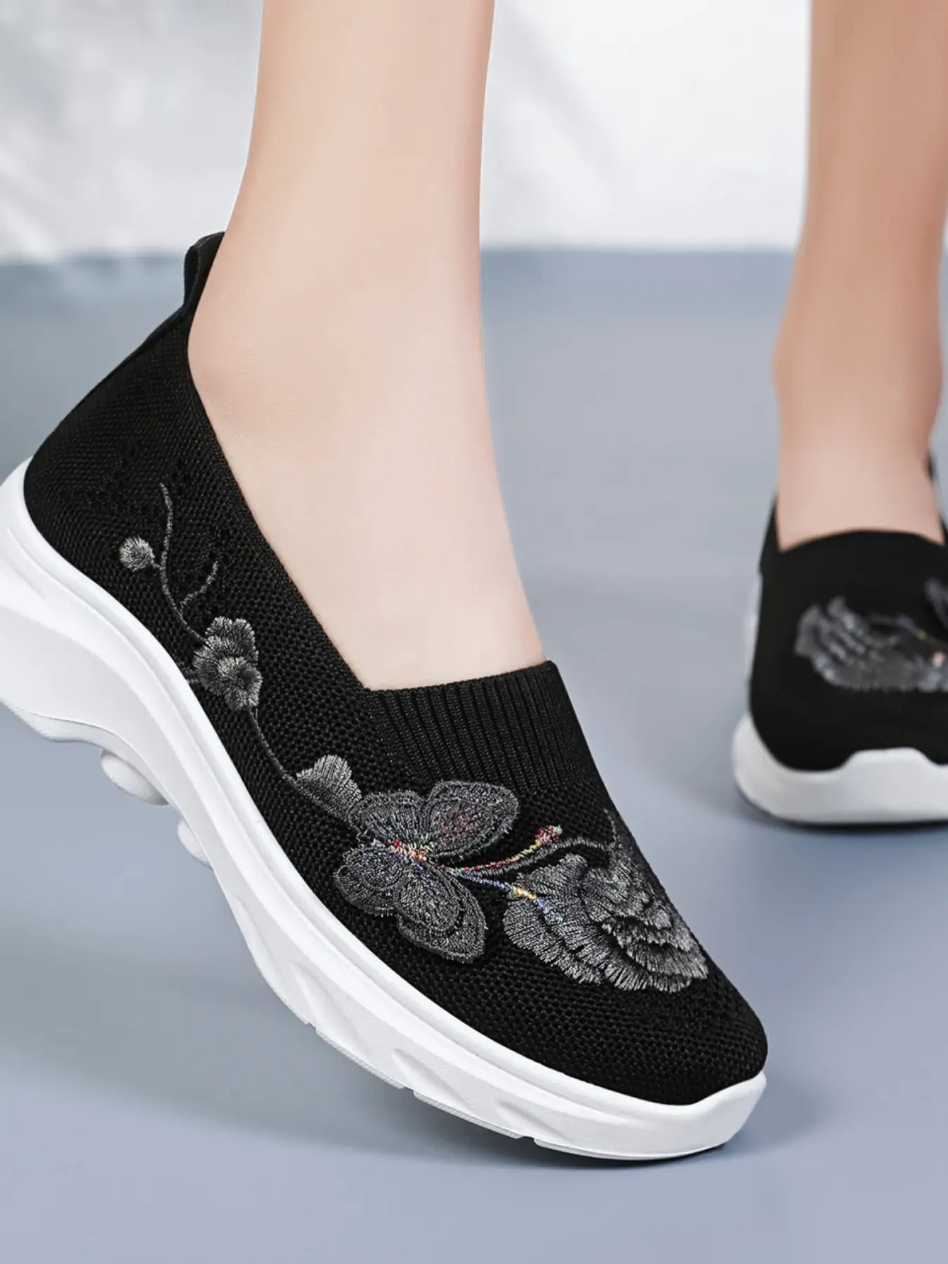 Women's Flat Slip-On Shoes, Multi-Color Choices, Soft Rubber Sole, Non-Slip, Comfortable for All Seasons, Perfect for Daily Wear