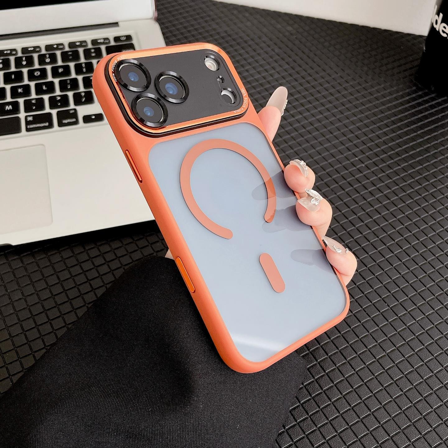 Hardware Metal Lens Compatible with iPhone 17 Pro Max Phone Case New Model Instant Change 17 Magnetic Suction Protective Cover