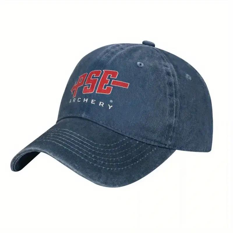 PSE Archery Denim Baseball Cap - Adjustable Tactical Hat for Men & Women, Lightweight & Breathable for Outdoor Sports, Golf, Fishing, and Travel