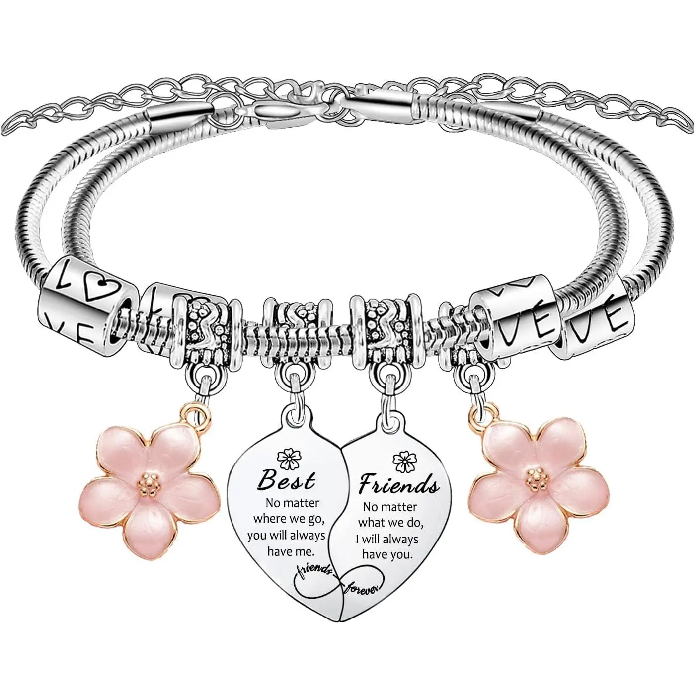 2 count   Bracelets for Women Friendship Matching Bracelets for    Gifts for Women  Sisters Besties Christmas Birthday Present Friendship Jewellery