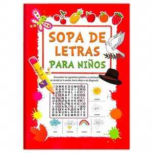 Multi-Color Alphabet Practice Book Set, Includes Three Puzzle Word Search Games, Ideal for Kids' Brain Training and Early Education, Preschool Learning Materials, Christmas and New Year Gift