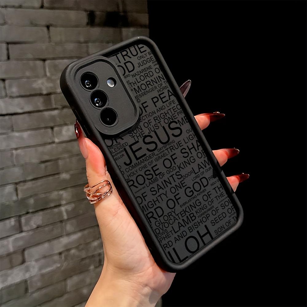 Creative Phone Case with Jesus Design Suitable for Samsung Galaxy S26 S25 S24 S23 S22 S21 Fe Plus Ultra A13 A14 A15 A16 A17 A33 A34 A35 A36 A52 A53 A54 Note20, Soft TPU Back Cover for Drop Protection.