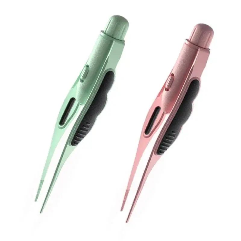 Earwax Remover Tweezers Safe Deep Cleaning Tool, LED Light Anti-Slip Stainless Steel Rustproof Earpick for Baby Kids & Adults, Efficient Ear Wax Removal