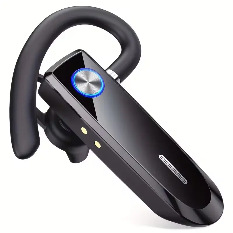 Wireless Headset, V6.0 Wireless Earpiece Hands-Free Earphones with Mic, 90Hrs Using Time with Charging Case, Chargeable, Fast Pairing, Clear Talk, for Driving/Business/Office