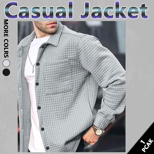 Men's autumn and winter lapel casual fashion long-sleeved shirt jacket, versatile daily men's long-sleeved jacket, classic men's clothing, tops Men's autumn and winter lapel casual fashion long-sleeved shirt jacket, versatile daily men's long-sleeved jacket, classic men's clothing, tops