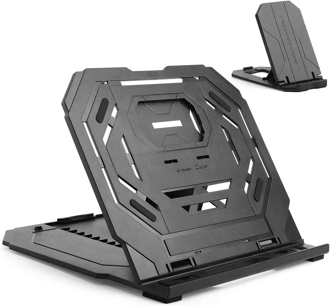 Drawing Tablet Stand, Laptop Stand for Tablet Display, 9 Levels Adjustable Angles with a -in Phone Holder, for 12-17 inch Drawing Tablet, Smartphones