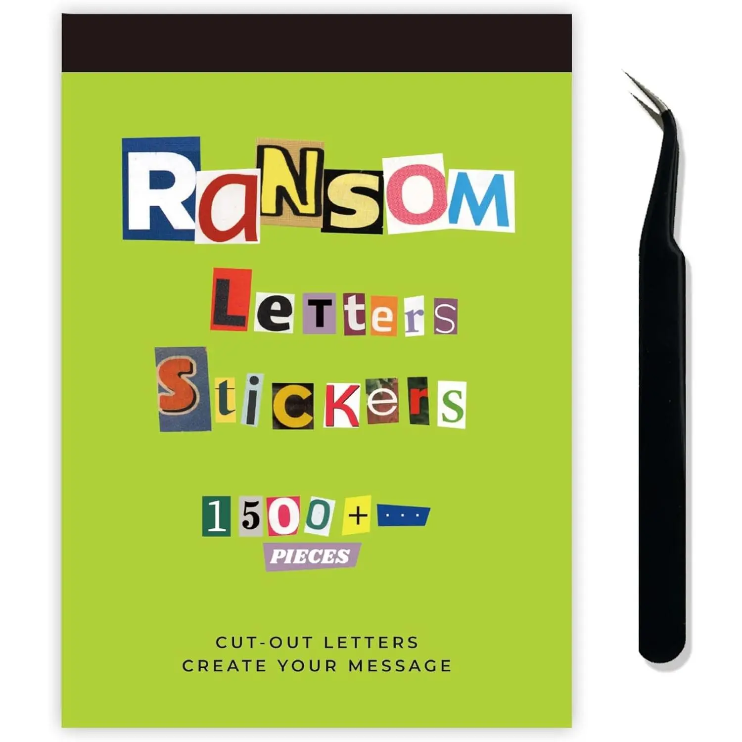 1500Pcs Vintage Ransom Alphabet Letter Stickers Book for Scrapbooking, Journaling, Planners, Cards, Vision Boards and DIY CraftsGift