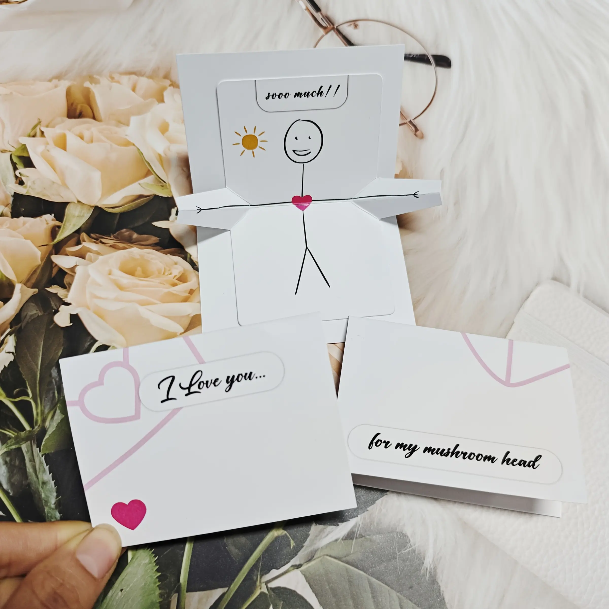 Funny 'big Hugs' Couple Greeting Card, Cute Anniversary Keepsake, Perfect Gift for Lovers, Unique Decorative Item
