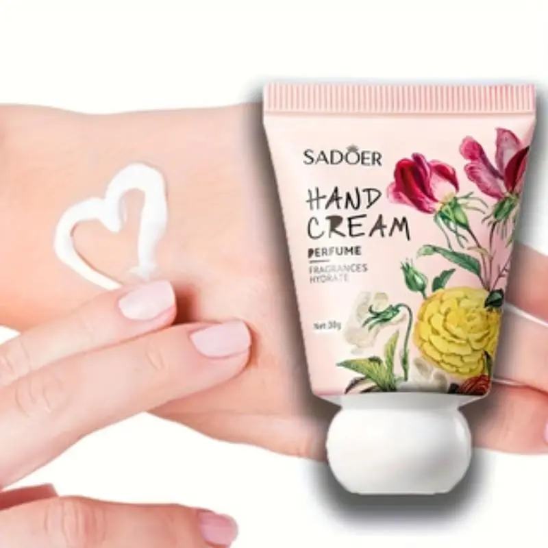 Camellia Glycerin Hyaluronic Acid Hand Cream, Rose Dry Low Sensitivity Moisturizing Lotion, 30g, Gentle & Nourishing Formula