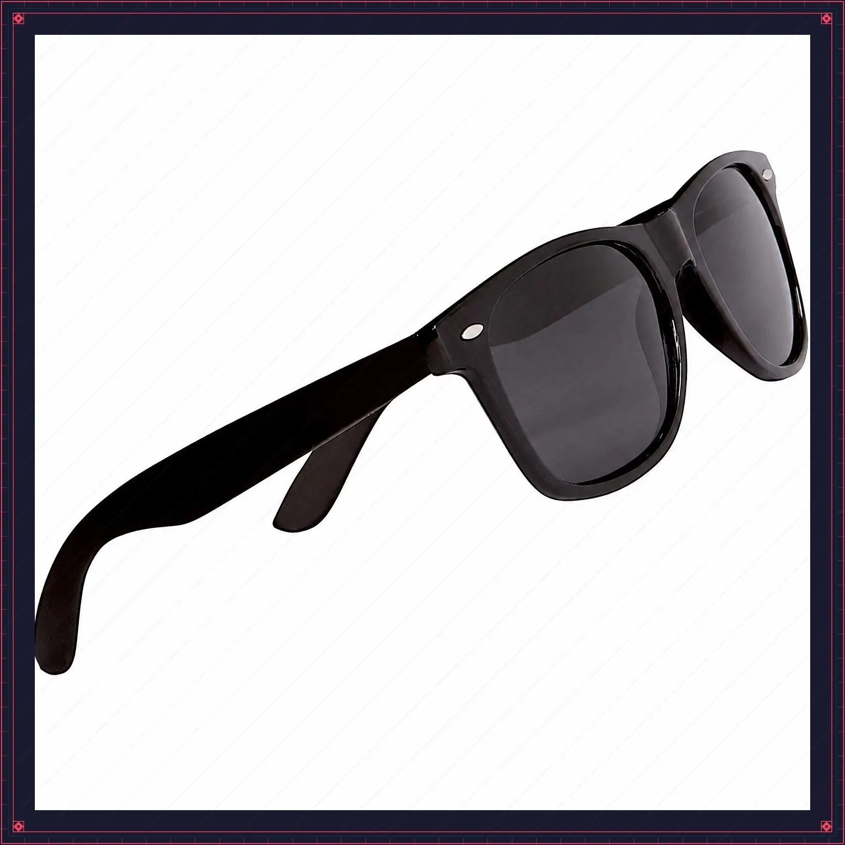 Ebony Wood Sunglasses with Black Polarized Lenses | Lightweight ebony wood temples, polarized lenses and included case, cloth and guitar pickGift