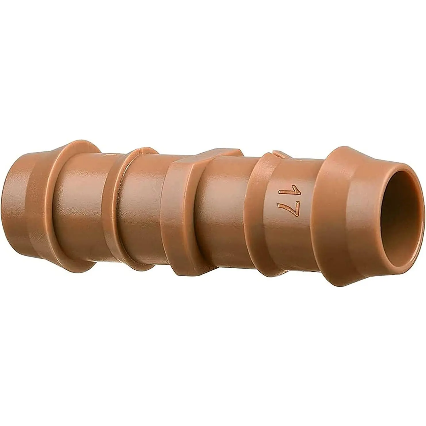 20-Pack Drip Irrigation Barbed Coupling Fittings, Fits of 1/2”, 17mm .600” ID Drip Tubing