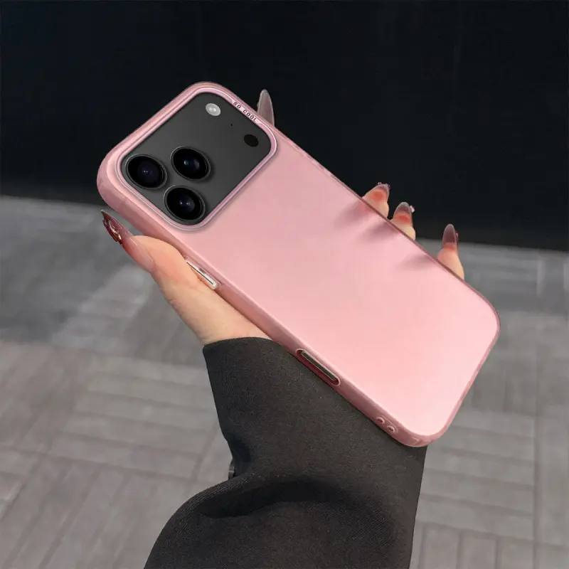 Pink phone case Extremely simple style Internet celebrity trend Suitable for iPhone cases, suitable for iPhone 17, 16, 15, 14, 13, 12, 11, X, XS, XR, Plus, Pro, Pro Max, Mini, 16e, 17e and other series of phone cases practical. Gifts
