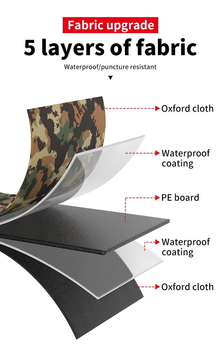 Multi-Pocket Durable Oxford Cloth Tool Case 1680D Double-Layer Reinforced PP Bottom 19in x 25in x 23inOUDISI 19inch Professional Electrician Tool Bag Reflective Waterproof