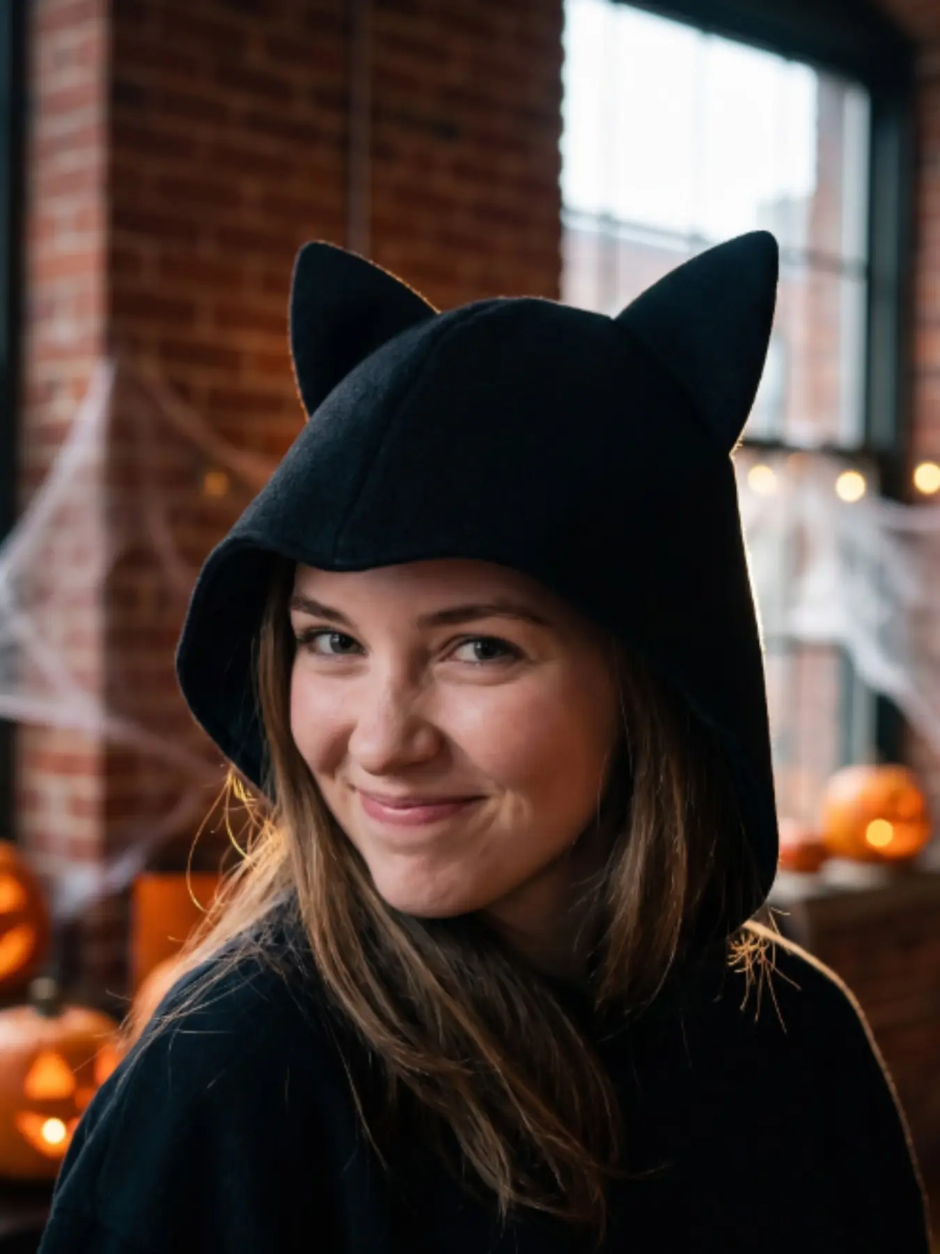 Cat Ear Party Hat, Halloween Cosplay Headpiece, Carnival Easter Fun Photo Prop, Women's Outdoor Interactive Hat