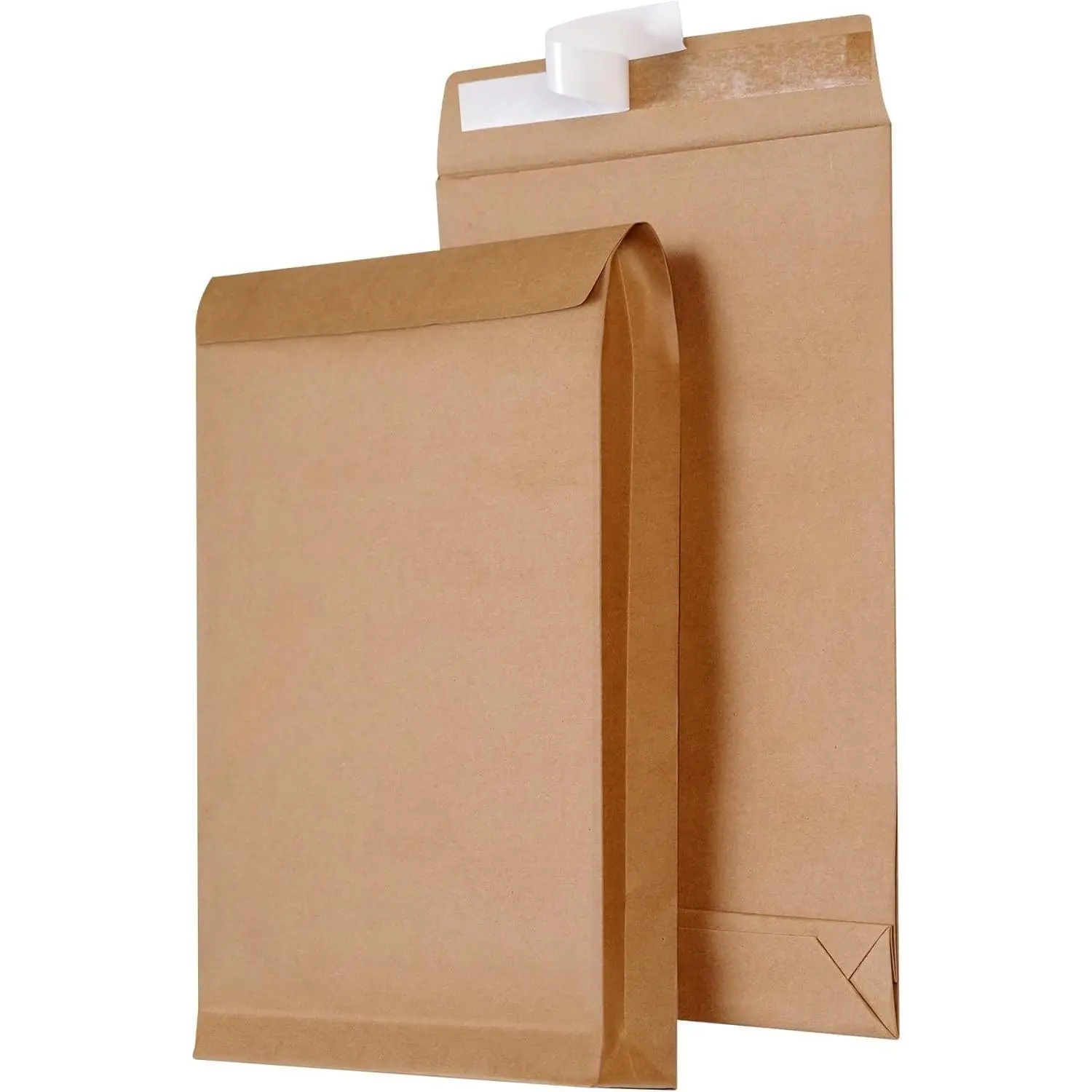 9.4" x 13.2" 25PCS Large Expandable Kraft Envelopes, Anti Tear Peel & Seal Catalog Envelopes for Home Office Business Storage Organizing Photos Documents