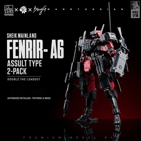 Officially‑Licensed 1/18 Scale Mecha Assembly Model Kit, Jointed Model Kit, Highly Movable Sci‑Fi Robot with Modular Armor, 2‑Pack DIY Collectible Toy