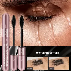 Dual-Effect 2-in-1 Mascara - High Quality & Long-Lasting, Clump-Free Volume & Curling Mascara, Smudge-Proof, High Quality Formula for Everyday & Special Events - Ideal Makeup Gift for Women, Best for Christmas